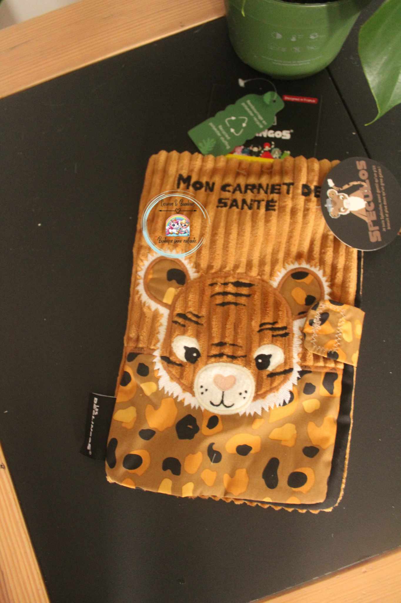 Protège carnet de santé - Modèle Speculos le Tigre